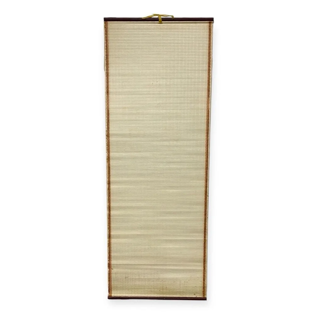 Vintage 1994 Bamboo Wall Calendar Roll Up Primitive Americana Country Folk Art